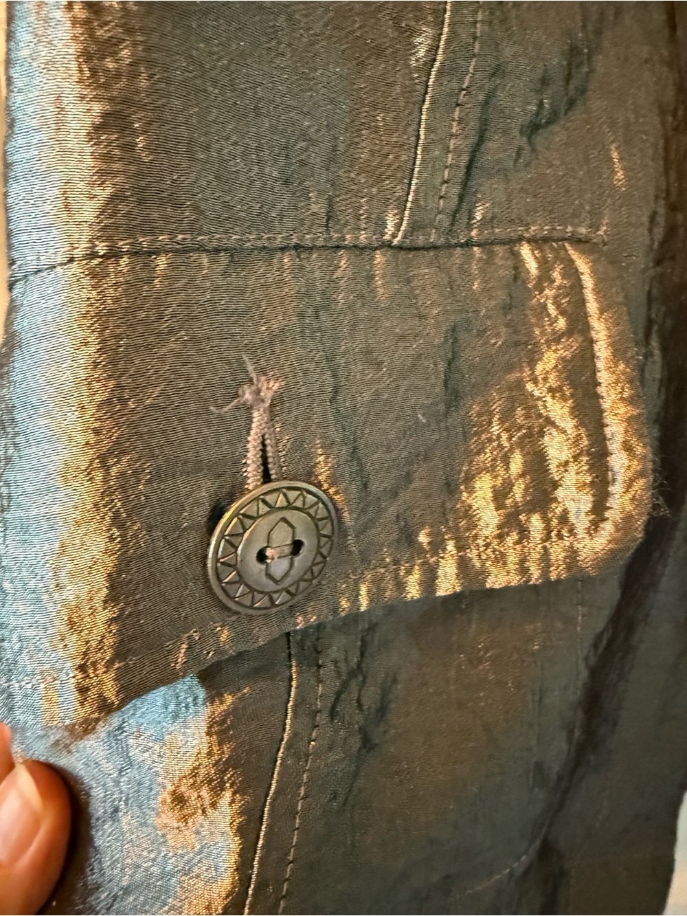 Ruby Rd. Metallic Silver Light Jacket - Picture 10 of 13